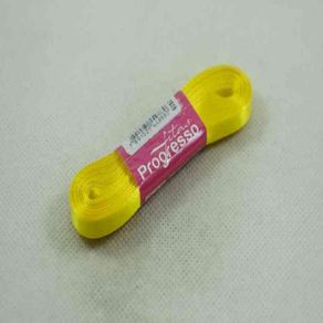Fita Cetim Progresso N.1 763 Amarelo Gema 10Mt