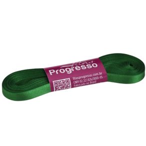 Fita Cetim Progresso N.1 217 Verde Bandeira 10Mt