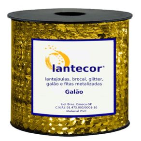 Lantejoula Tranc Metalica 06Mm 150 Ouro 50Mt