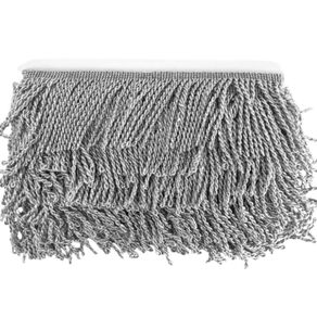 Franja Trancada 7,5Cm Prata 5Mt Nybc Franja Trancada 7,5Cm Prata 5Mt Nybc