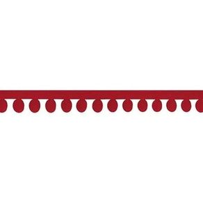 415 Passam. Pom Pom P Cetim 109 Vermelho 5Mt