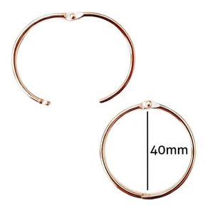 Argola Articulada 40 Ouro 10Und Luli Argola Articulada 40 Ouro 10Und Luli