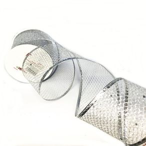 Art P/ Fes Fita Arm Enf de Natal 6,3Cmx914cm 10J 6A Prata
