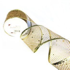 Art P/ Fes Fita Arm Enf de Natal 6,3Cmx914cm 10J 4A /6C Ouro