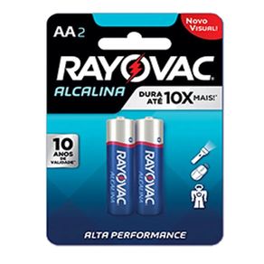 Pilha Alc Ray Aa2 Sm 384 2Und Bl