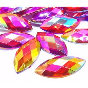 Chaton Navete 20X40mm 223 Verm Ab C/100Und Chaton Navete 20X40mm 223 Verm Ab C/100Und