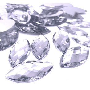 Chaton Navete 20X40mm 06 Cristal C/100Und