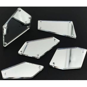 Chaton Mix Espelho com Furo Cristal C/200Und Chaton Mix Espelho com Furo Cristal C/200Und