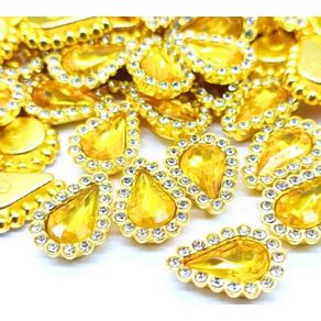 Chaton Gota C/Strass Base Dou 14X19mm Dou C/250Und