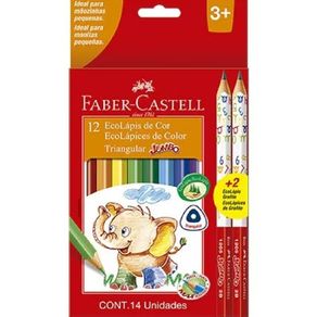 Ecolapis Jumbo Triangular (Bl) 12 Cores +2 (1 Ecolapis Jumbo Triangular (Bl) 12 Cores +2 (1