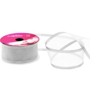 Fita Zc Voal C/Cetim N.009 201 Bco 10Mt Fita Zc Voal C/Cetim N.009 201 Bco 10Mt