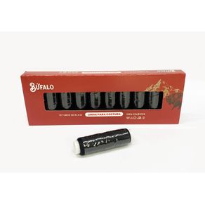 Linha P/Costura 100Jds Preta C/10Und