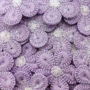 Aplic Flor Croche 151547 3Cm Lilas C/5Und Aplic Flor Croche 151547 3Cm Lilas C/5Und