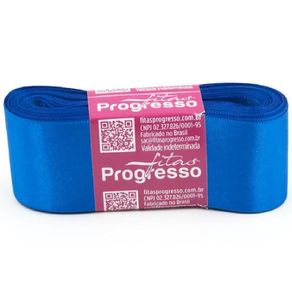 Fita Cetim Progresso N.9 214 Azul Royal 10Mt