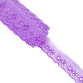 Bordado Ingles Bp075 2,5Cm 009 Lilas 13,70Mt Bordado Ingles Bp075 2,5Cm 009 Lilas 13,70Mt