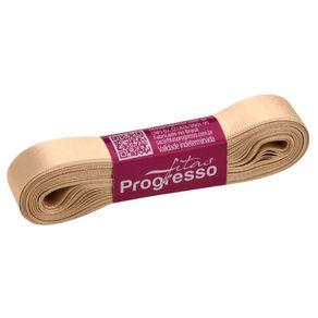 Fita Cetim Progresso N.3 2053 Aveia 10Mt
