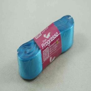 Fita Cetim Progresso N.5 213 Azul Turqueza 10Mt Fita Cetim Progresso N.5 213 Azul Turqueza 10Mt
