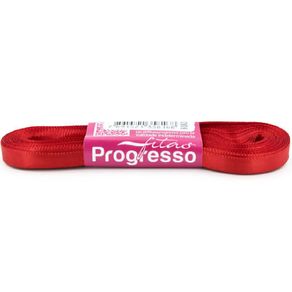 Fita Cetim Progresso N.1 209 Vermelho 10Mt