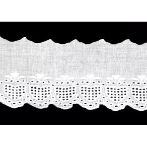 Bordado Ingles Algodao Cal-23 Tam 75 101 13,70Mt Bordado Ingles Algodao Cal-23 Tam 75 101 13,70Mt