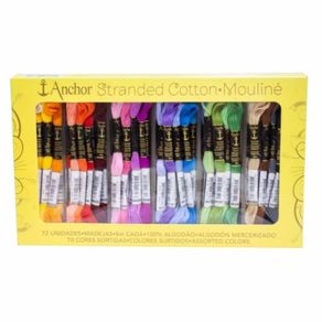 Sortimento Linha P/Bordar Anchor 4636 100%Algodao 72Und