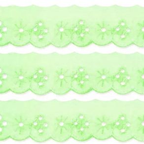 Bordado Ingles Bp075 2,5Cm 005 Verde 13,70Mt