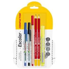 Conj.Escolar 3-Bl/6 2Lap Hb/1Az/1Pr/1Micr.Verm/1Marc Conj.Escolar 3-Bl/6 2Lap Hb/1Az/1Pr/1Micr.Verm/1Marc