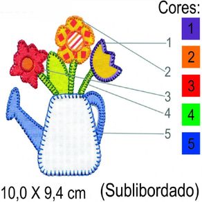 Aplic. Bord. M Flor No Jarro 2217 Aplic. Bord. M Flor No Jarro 2217