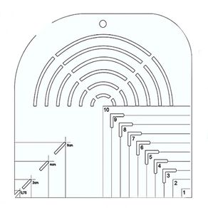Regua Curvas Caixa Leite Canto Mitrado 20Cm Pw40 (4322) Regua Curvas Caixa Leite Canto Mitrado 20Cm Pw40 (4322)