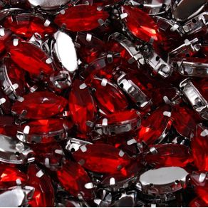 Chaton Engramp Navete 7X15mm Verm 201 C/10Und