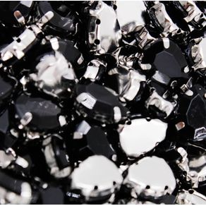 Chaton Engramp Gota 13X18mm Preto 018 C/10Und Chaton Engramp Gota 13X18mm Preto 018 C/10Und