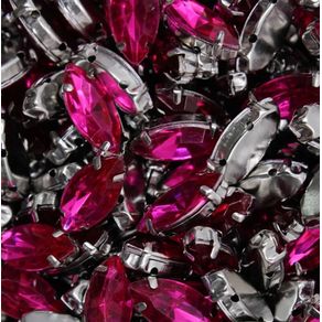 Chaton Engramp Navete 7X15mm Rs Pink 223 C/10Und Chaton Engramp Navete 7X15mm Rs Pink 223 C/10Und