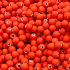 Bola Emborrachada 8Mm 035 Laranja Neon 50G