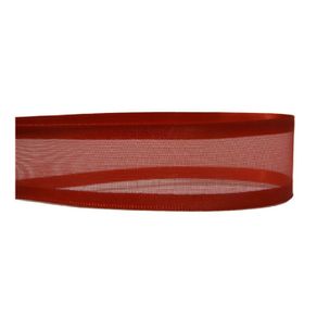 Fita Zc Voal C/Cetim N.003 209 Vermelho 10Mt