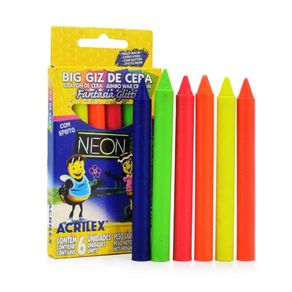 Big Giz de Cera Neon Glitter C/6Und Bl (Ec) Big Giz de Cera Neon Glitter C/6Und Bl (Ec)