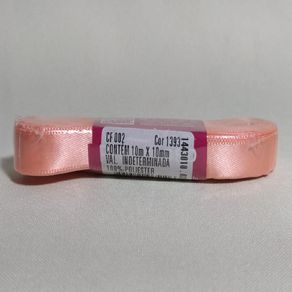 Fita Cetim Progresso N.2 1393 Coral 10Mt Fita Cetim Progresso N.2 1393 Coral 10Mt