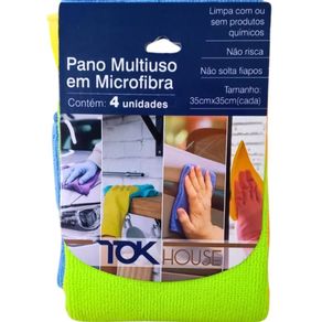 Pano P/Limpeza 35X35cm Kit C/4Pcs (25085) Pano P/Limpeza 35X35cm Kit C/4Pcs (25085)