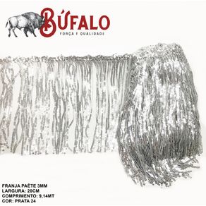 Franja de Paete 20Cm N 3 Prata 24 Franja de Paete 20Cm N 3 Prata 24