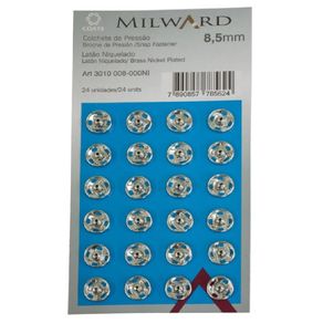 Colchete Pressao Milward 3010 008 C/24Und Colchete Pressao Milward 3010 008 C/24Und