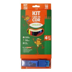 Kit Lapis Cor 12Crs/4 Lapis Hb/Borrar/Apont Und Kit Lapis Cor 12Crs/4 Lapis Hb/Borrar/Apont Und