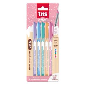 Caneta Esf Holic Fof Candy 5Und Bl Caneta Esf Holic Fof Candy 5Und Bl