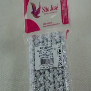Renda 8300 Cor Bco/Prata Renda 8300 Cor Bco/Prata
