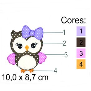 Aplic. Bord. M Coruja C/Laco Asas Abertas 3728 Aplic. Bord. M Coruja C/Laco Asas Abertas 3728