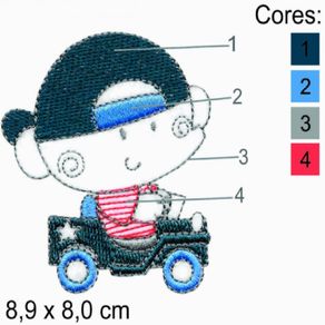 Aplic. Bord. M Elefante No Carrinho 2937
