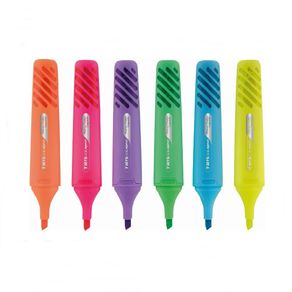 Marca Texto Liqeo Flat Neon 6Cores Marca Texto Liqeo Flat Neon 6Cores