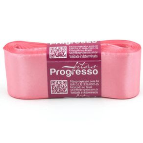 Fita Cetim Progresso N.9 009 Rosa Petala 10Mt