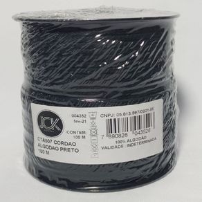Cordao Algodao Cta007 Pto 100Mt