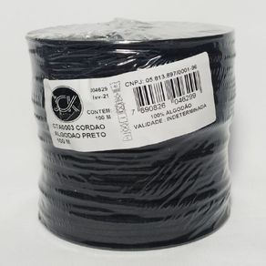 Cordao Algodao Cta0003 Pto 100Mt Cordao Algodao Cta0003 Pto 100Mt
