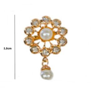 Broche Perola/Strass 153687 Dou Und Broche Perola/Strass 153687 Dou Und