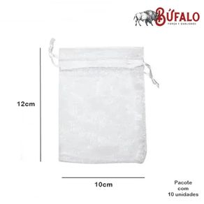 Sacos de Organza 10X12 C/10Pcs Bc