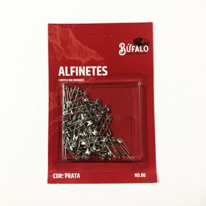 Alfinete de Seguranca N.00 100Und Prata